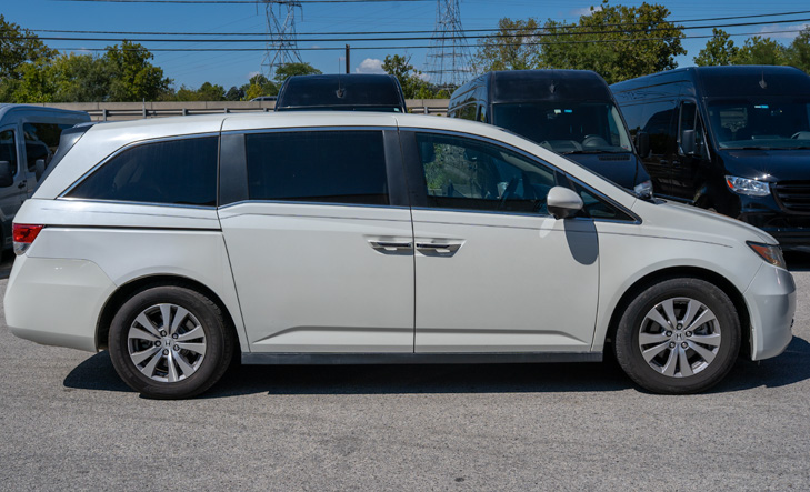 King Transportation school minivan for daily student pick-up and drop-off